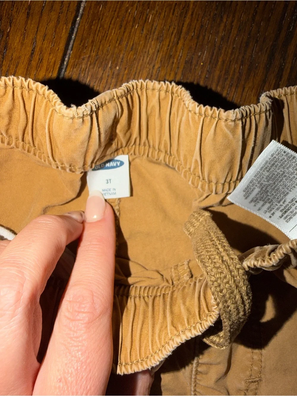 Old Navy Boys Tan Drawstring Cotton Shorts